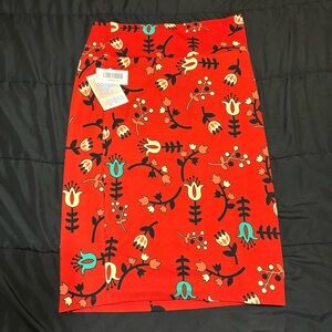 LulaRoe Women's‎ Pencil Skirt with Tulip NWT